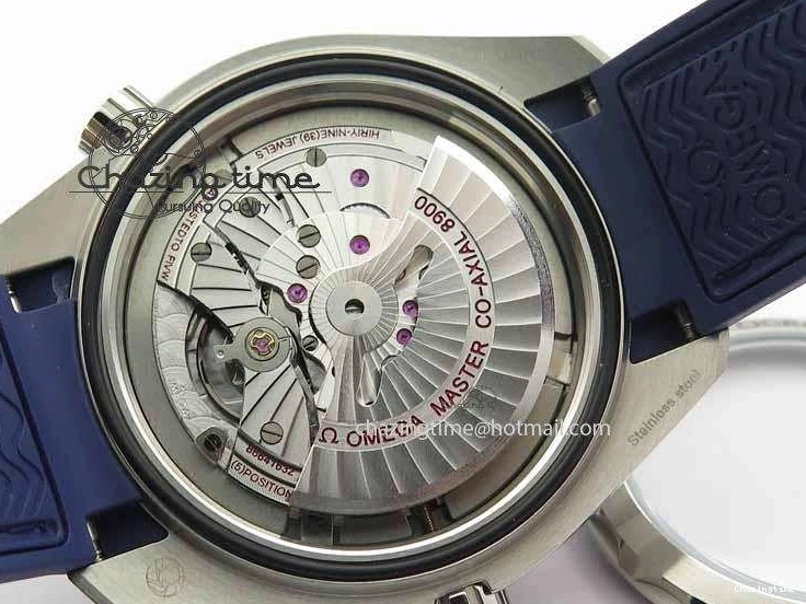 0320 Planet Ocean 2016 43.5mm SS OM 1:1 Best Edition Blue Dial On Blue Leather Strap A Sophisticated 8165